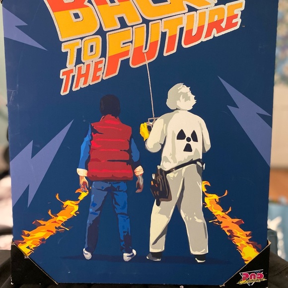 Back to the Future wrapped canvas wall art by POP Creations NEW Metallic Paint - Picture 3 of 9